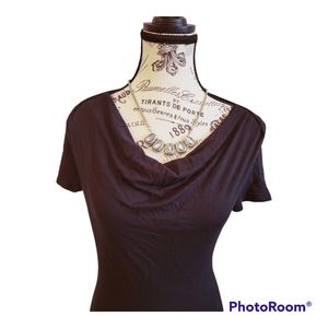 Banana Republic Black Cowl Neckline Tank Top
